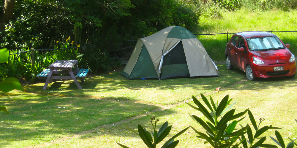 Camping at Hihi Beach Holiday Park